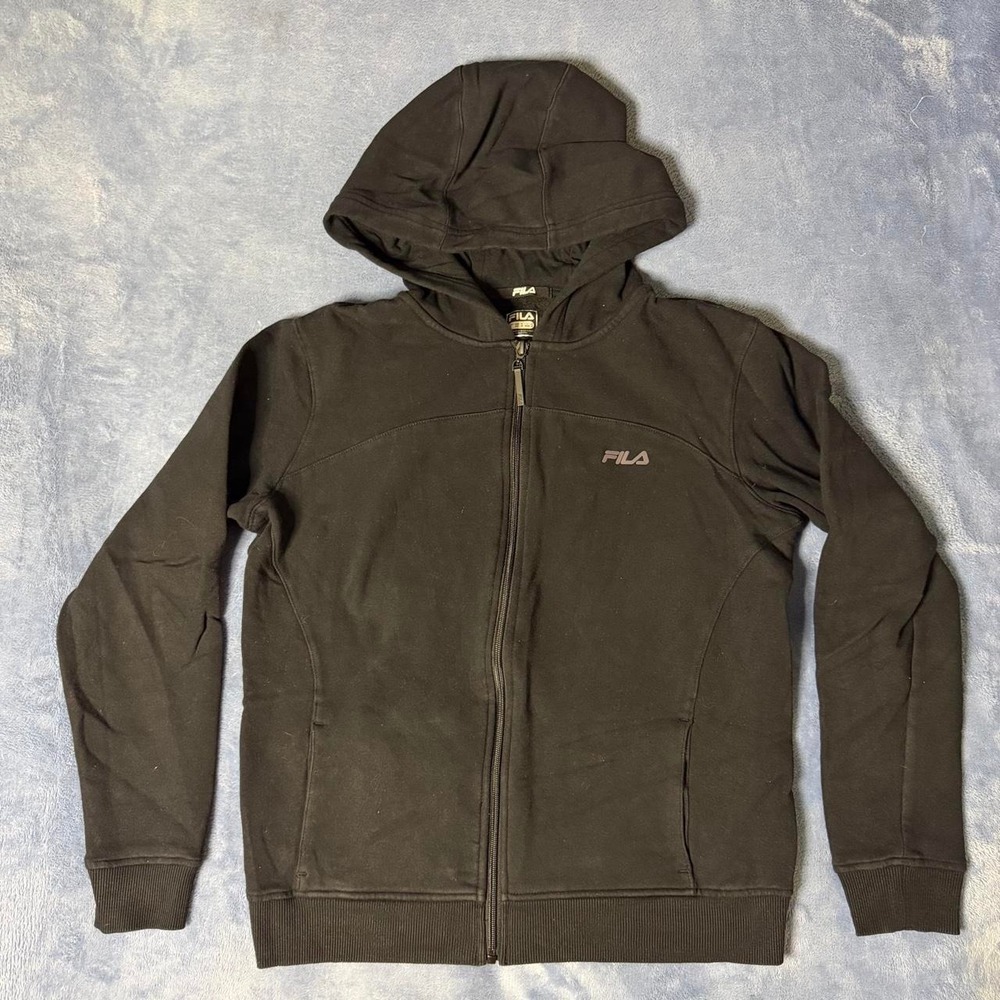 Fila‎ black zip up hoodie women size s